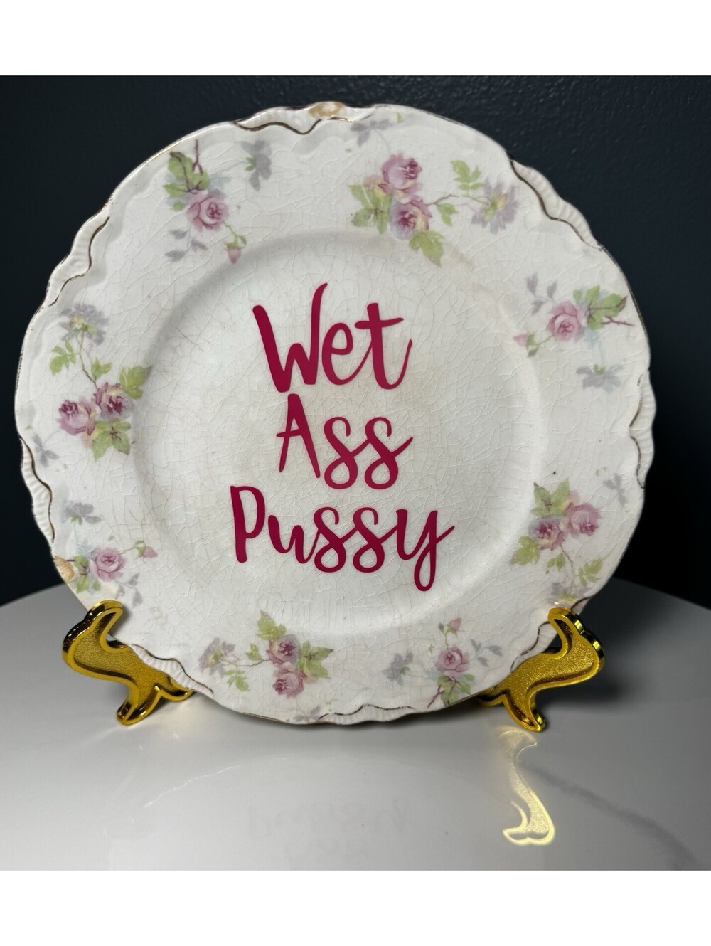 Handmade Gift Funny Humor Unique Present Novelty Antique Plate Collectable